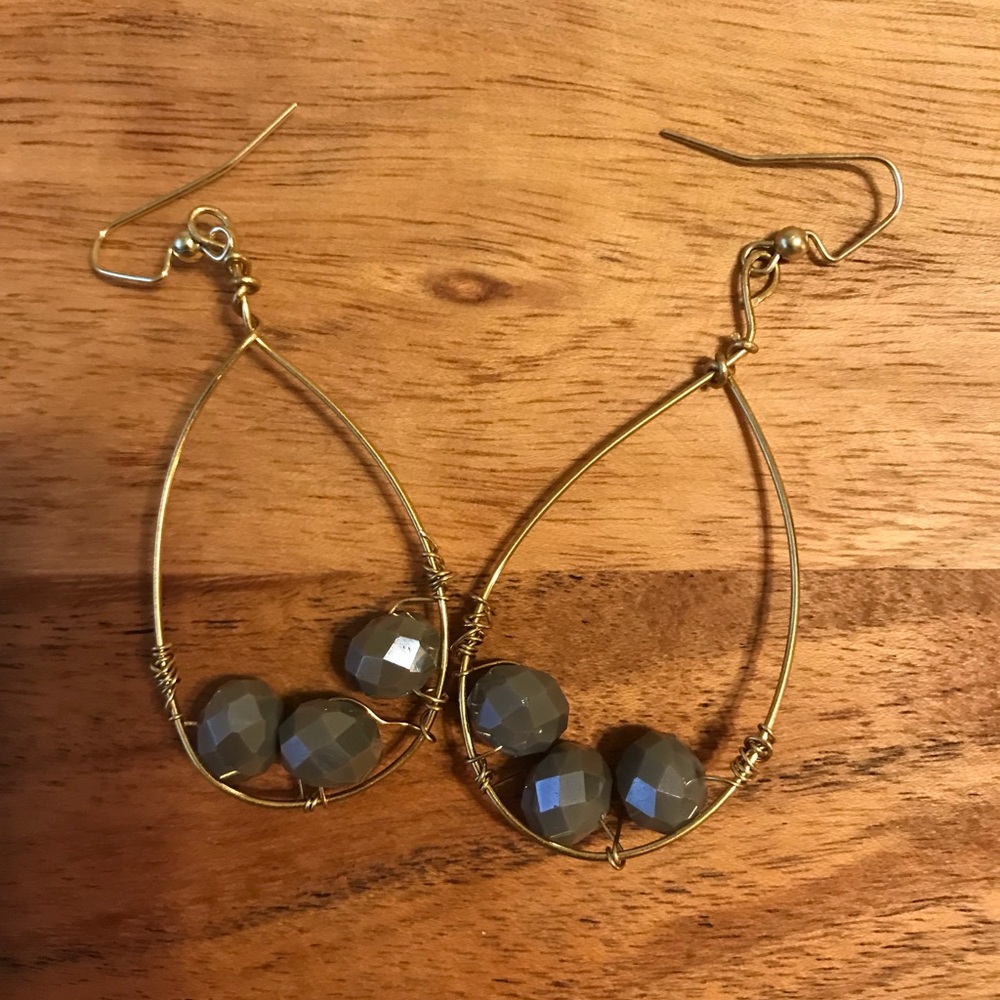 Handmade wire wrapped hoop